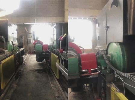 潞安礦務(wù)局垂直傳動電動滾筒應(yīng)用現(xiàn)場